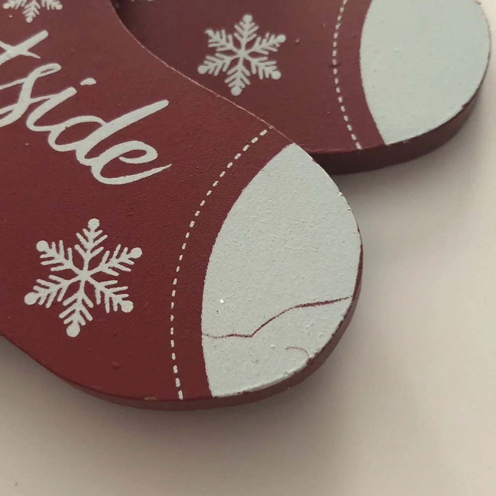 Metal Heart with Deer & Baby it’s Cold Outside Stockings Ornament Set